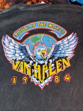 Van Halen 1984 “Tour of the world”concert short sleeve shirt brand new with tags